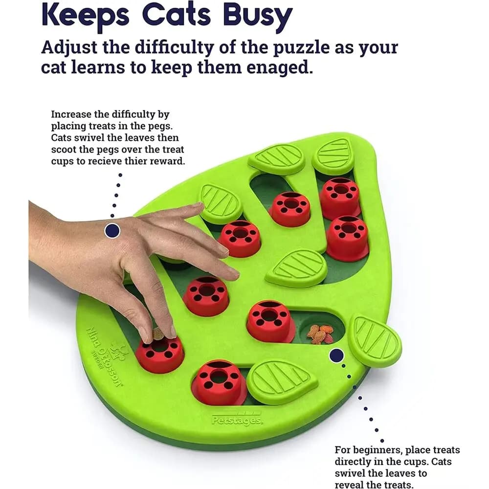 Jouet de friandise Puzzle pour chat en plastique Non toxique de haute qualité avec Style ludique et 