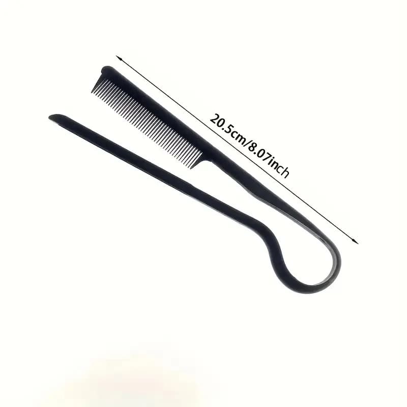 Peigne en V pour cheveux, coiffure, finition, lissage, attelle, outil de coiffure, clip spécial pour