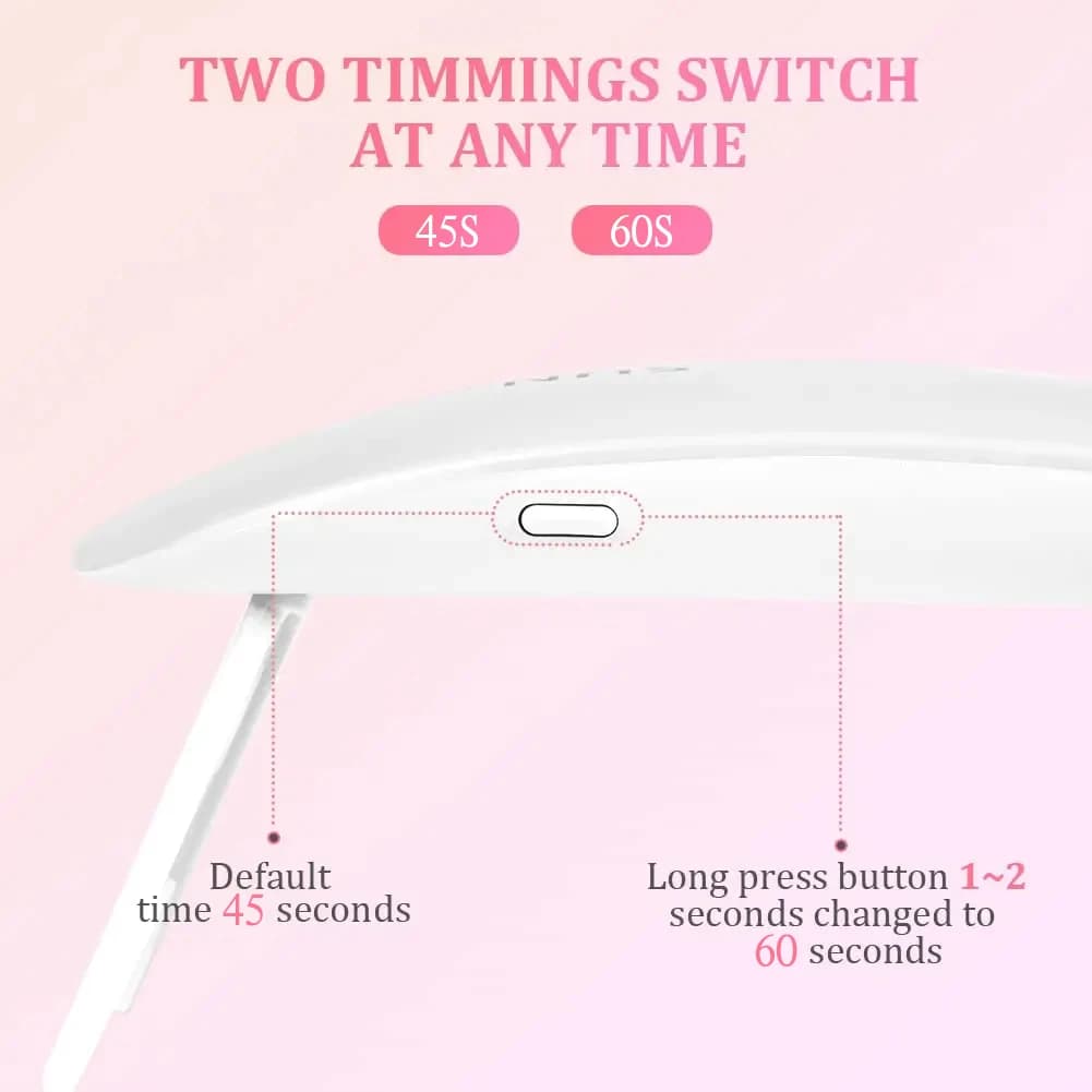 LULAA Mini UV LED lampe à ongles professionnel LED Gel sèche-ongles avec USB lampe à durcissement ou