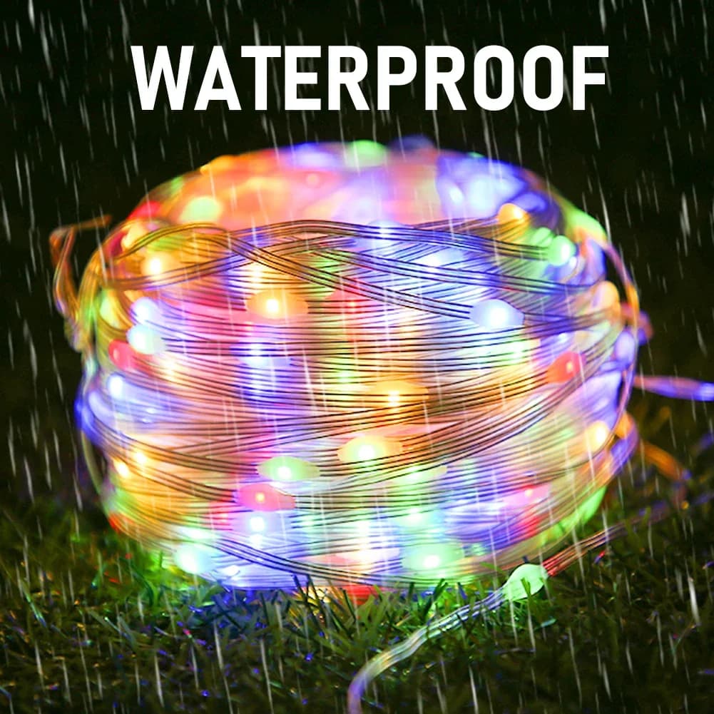 Guirlande lumineuse Led féerique USB, couleur de rêve, intelligente, télécommande APP, pour chambre,