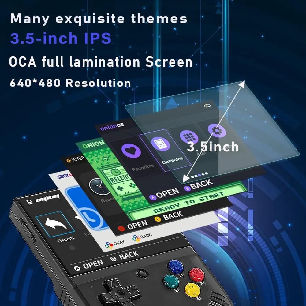 MIYOO Mini Plus Console de jeu portable rétro écran IPS HD 3,5 pouces cadeau pour enfants système Li