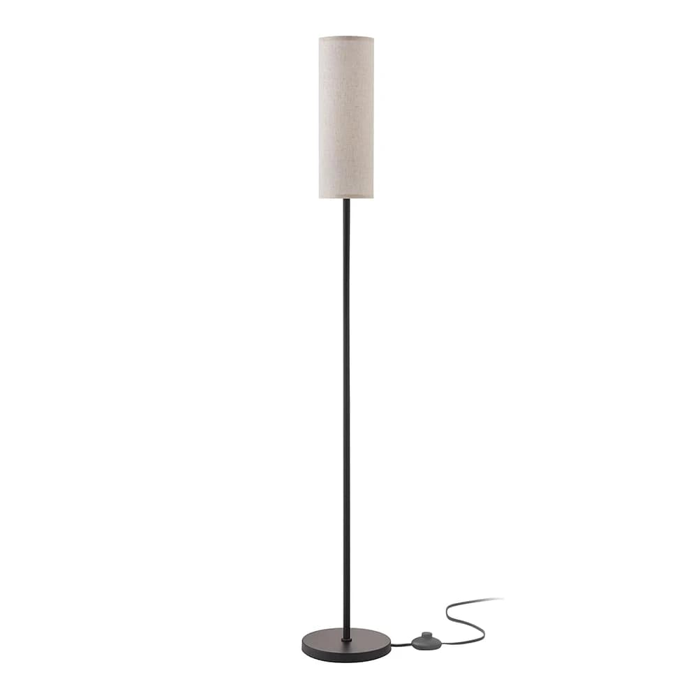 Lampe autoportante avec abat-jour et interrupteur au pied, design moderne, luminaire décoratif d'int