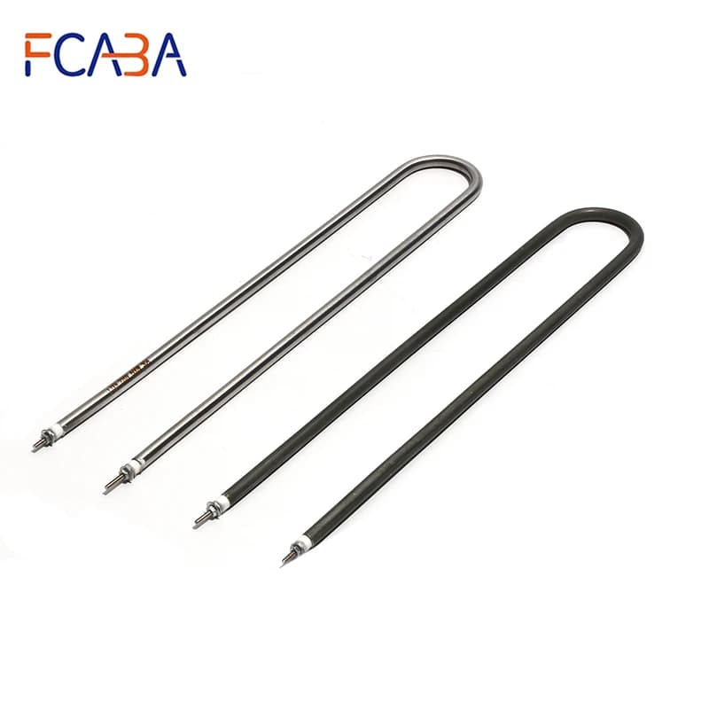 FCABA élément chauffant électrique résistance de chauffage d'air tubulaire 220V 300W/500W/600W/800W/