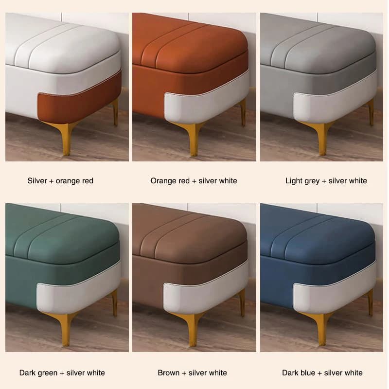 Banc de Rangement Nordique de Grande Capacité, Tabouret de Chaussures Proxy, Repose-Pieds Confortabl