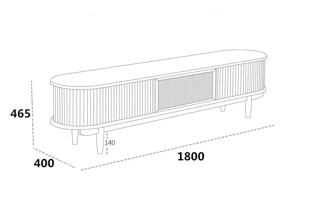Meuble TV Moderne et Simple, Vitrine de Luxe pour Divertissement, Meuble TV Artisanal sur Pieds Haut