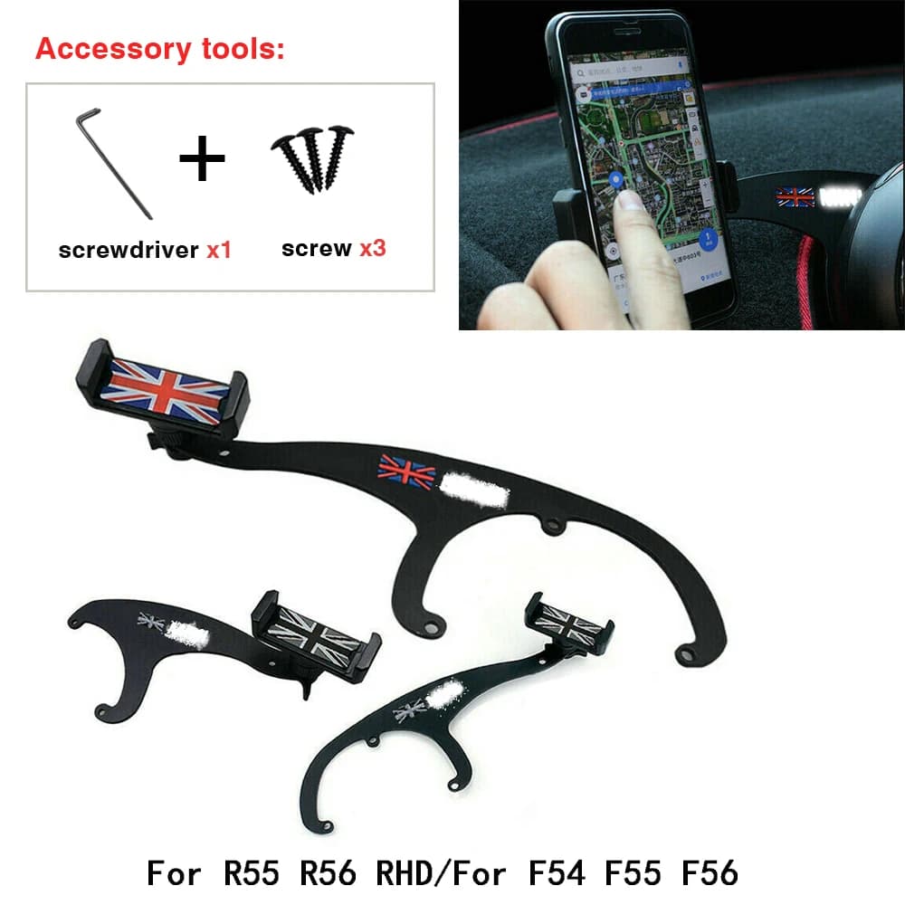 Support de téléphone portable, large gamme de réglage d'angle rotatif pour MINI cooper Countryman R5