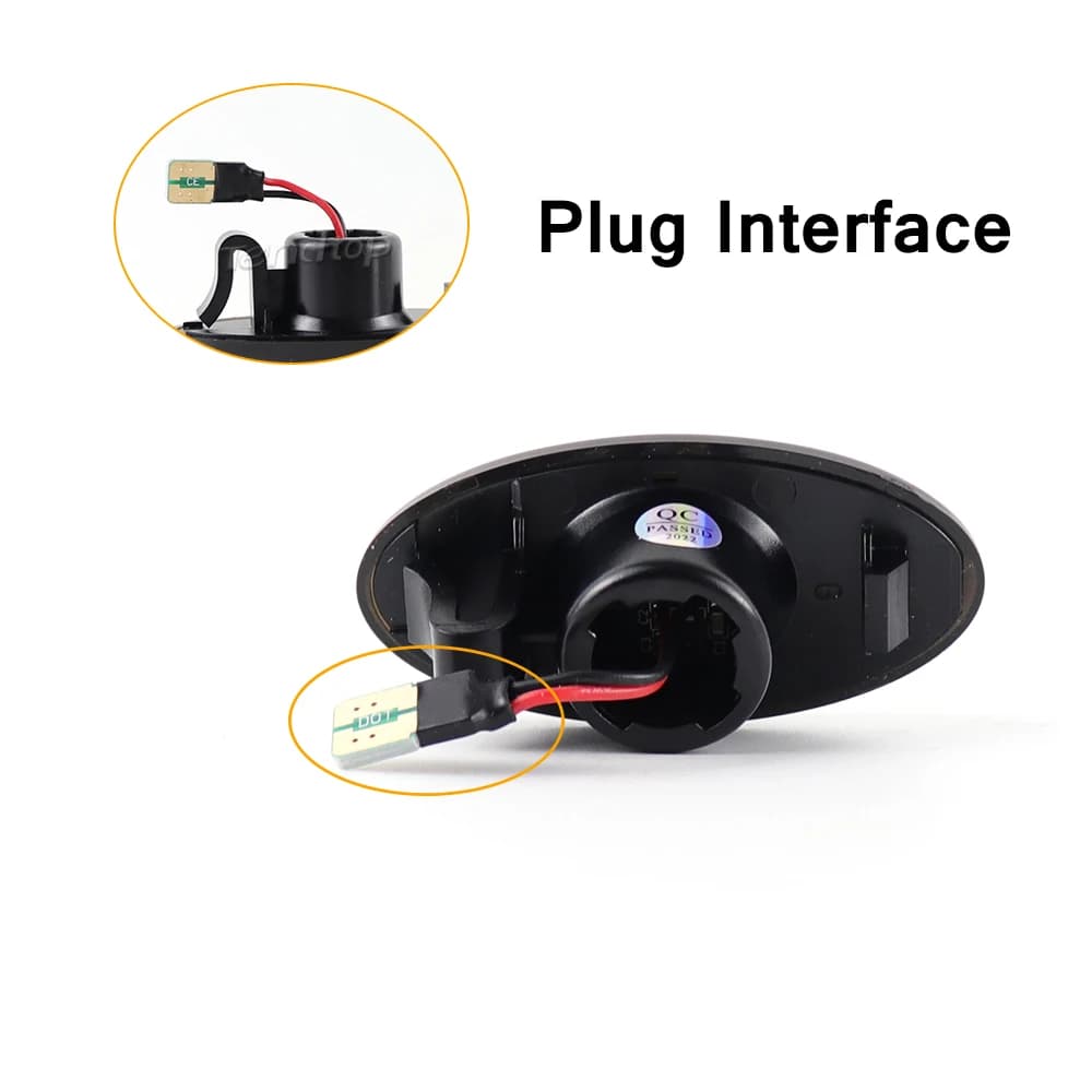 2 pièces clignotant dynamique LED répéteur de clignotant lumière séquentielle clignotant feu de posi