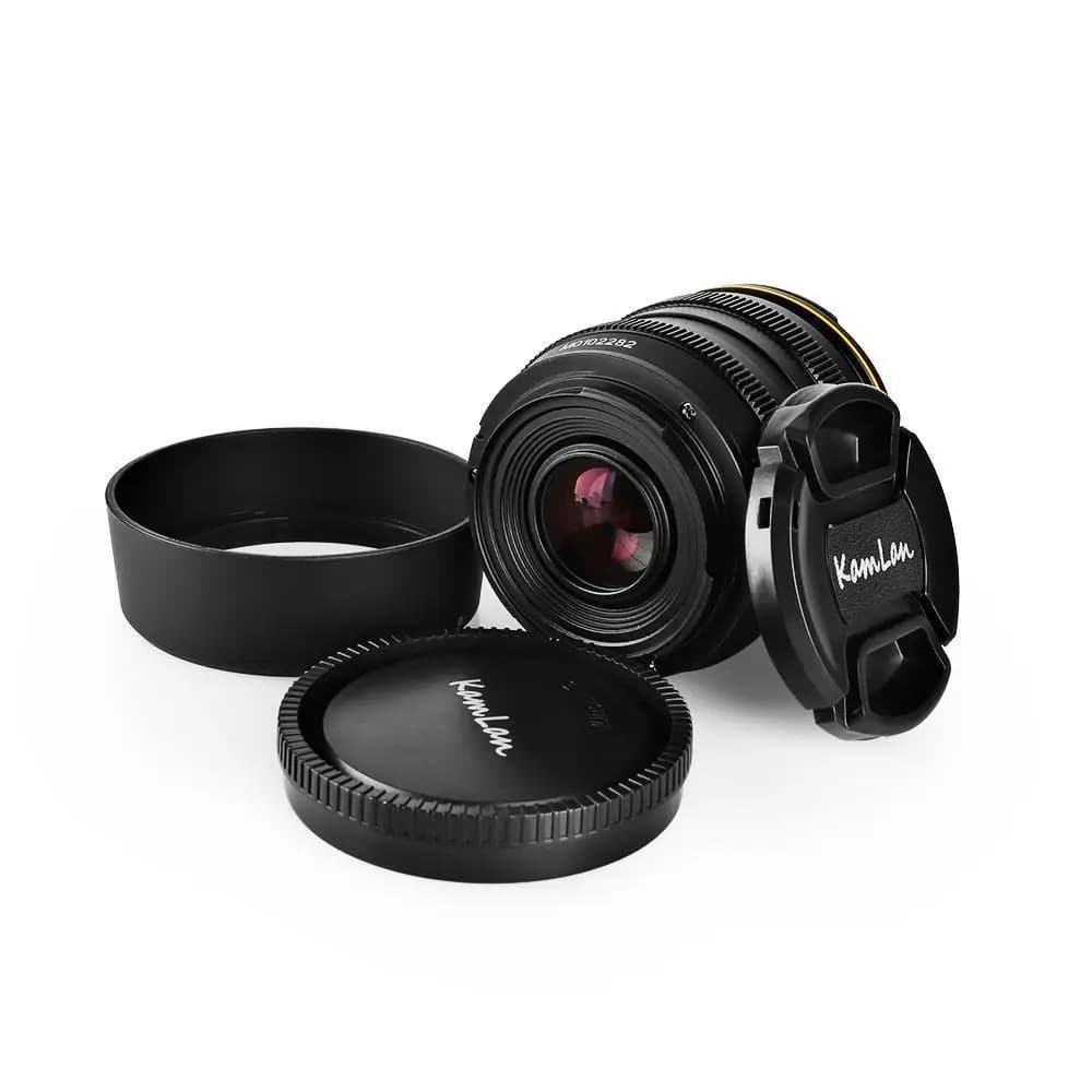 Kamlan 50mm f1.1APS-C objectif de mise au point manuelle à grande ouverture pour appareils photo san