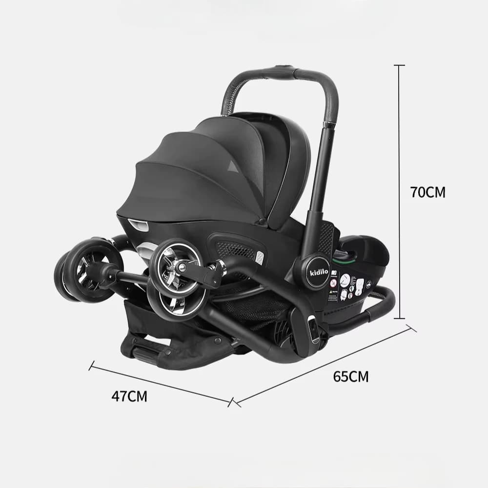 Nouveau bébé poussette 3in1 nouveau-né Portable enfant siège de voiture de luxe bébé poussette multi