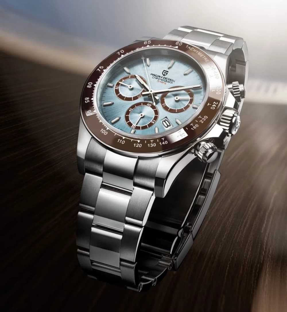 PAGANI – montre de sport à Quartz pour hommes, nouveau Design, marque supérieure, saphir, acier inox