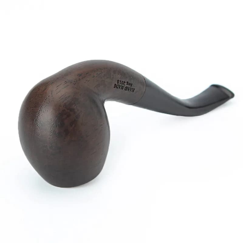 Ensemble de fumeur en bois d'ébène de haute qualité Muxiang, pipes noires faites à la main, pipe à t
