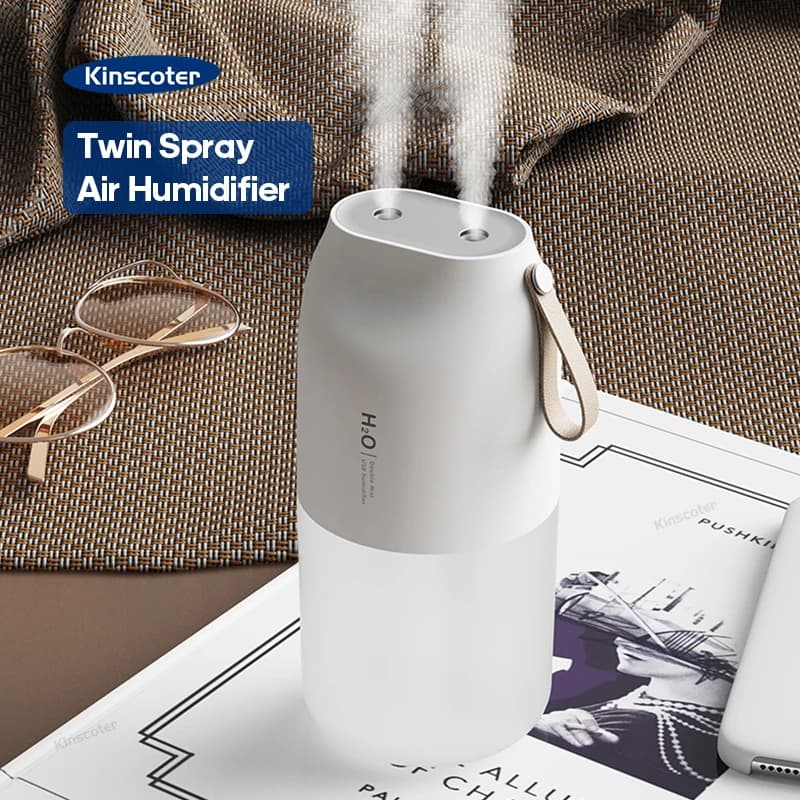 Humidificateur d'air Rechargeable sans fil 2000mAh, diffuseur de brume fraîche sans fil, humidificat