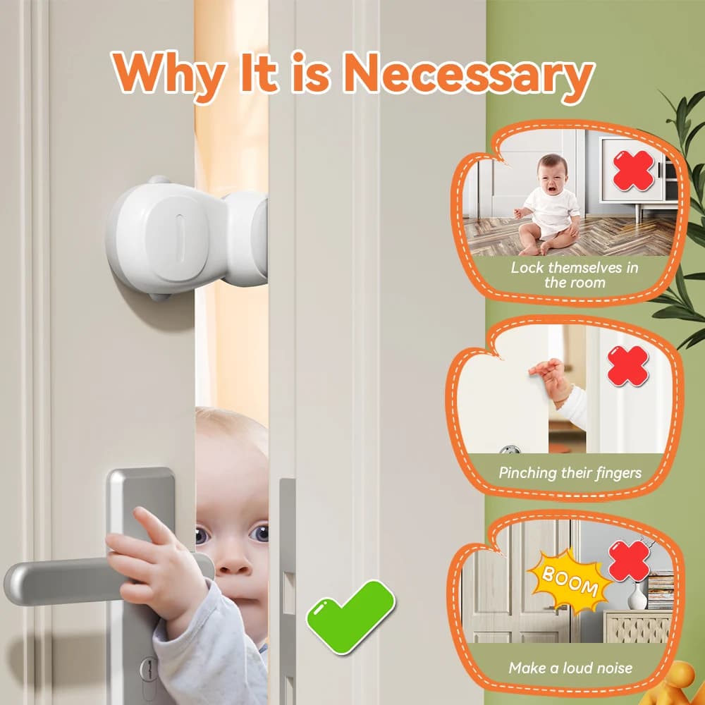 Protection anti-pincement pour les doigts des enfants, butée de porte rotative pour la sécurité des 