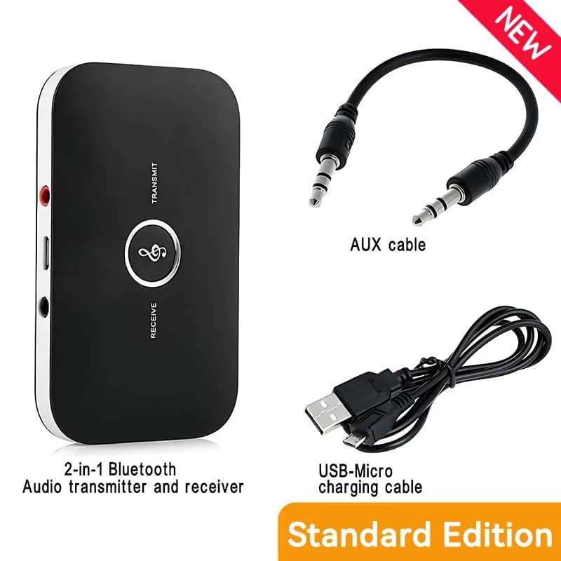 B6-Transmetteur récepteur audio Bluetooth 5.3, adaptateur sans fil pour voiture, PC, TV, sauna, télé
