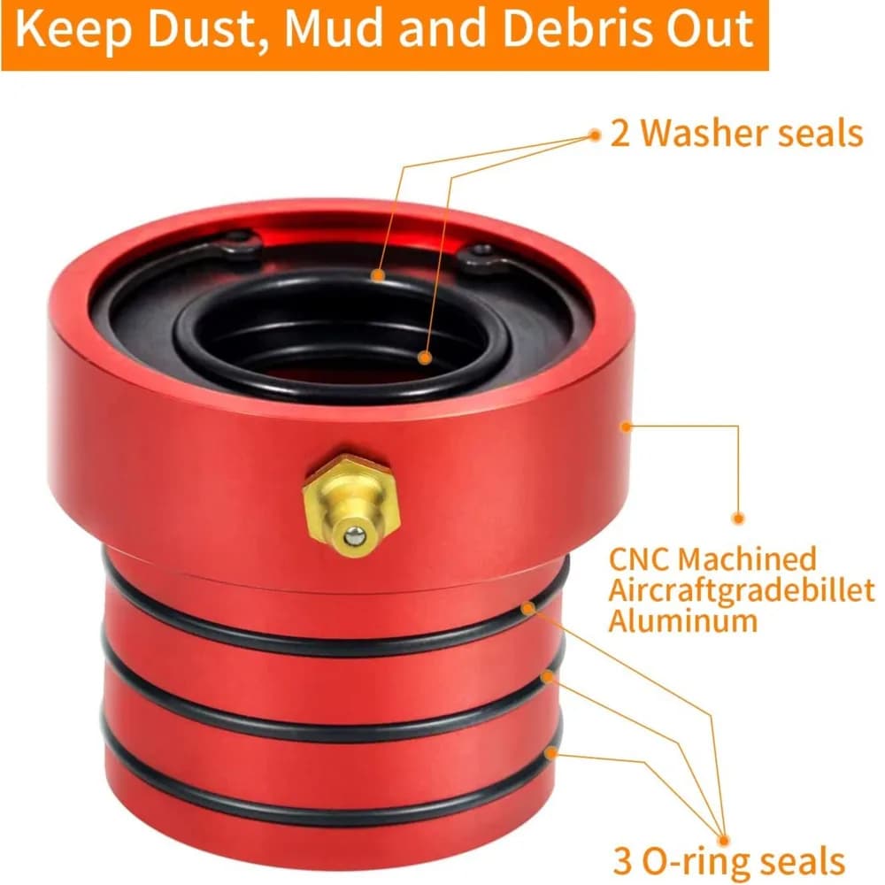 Joint d'étanchéité de tube d'essieu avant MG21103 Dana 30/44 compatible avec Jeep Cherokee XJ 1984-2