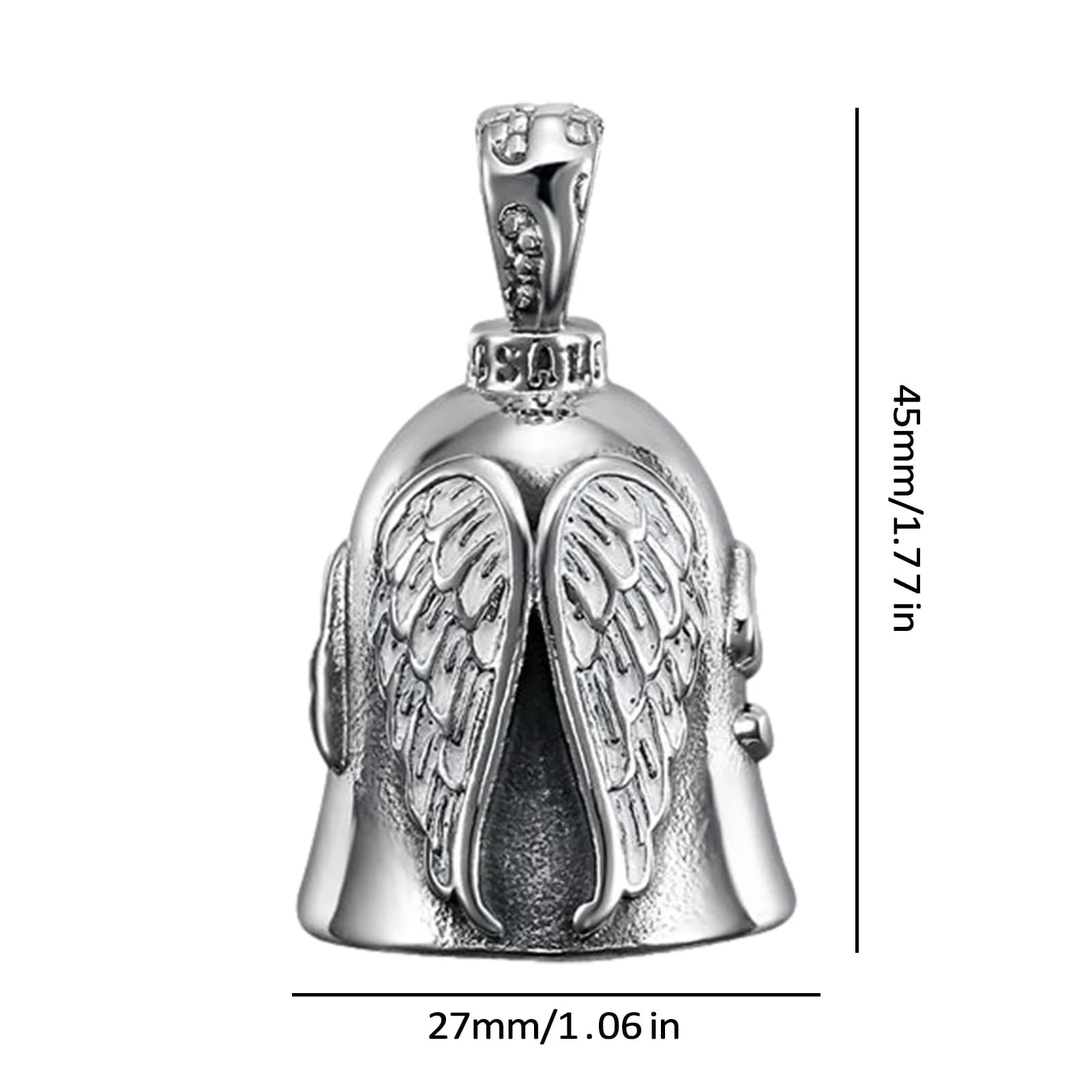 Cloche d'équitation ange gardien motard cloche d'équitation accessoires de moto portables pour motar