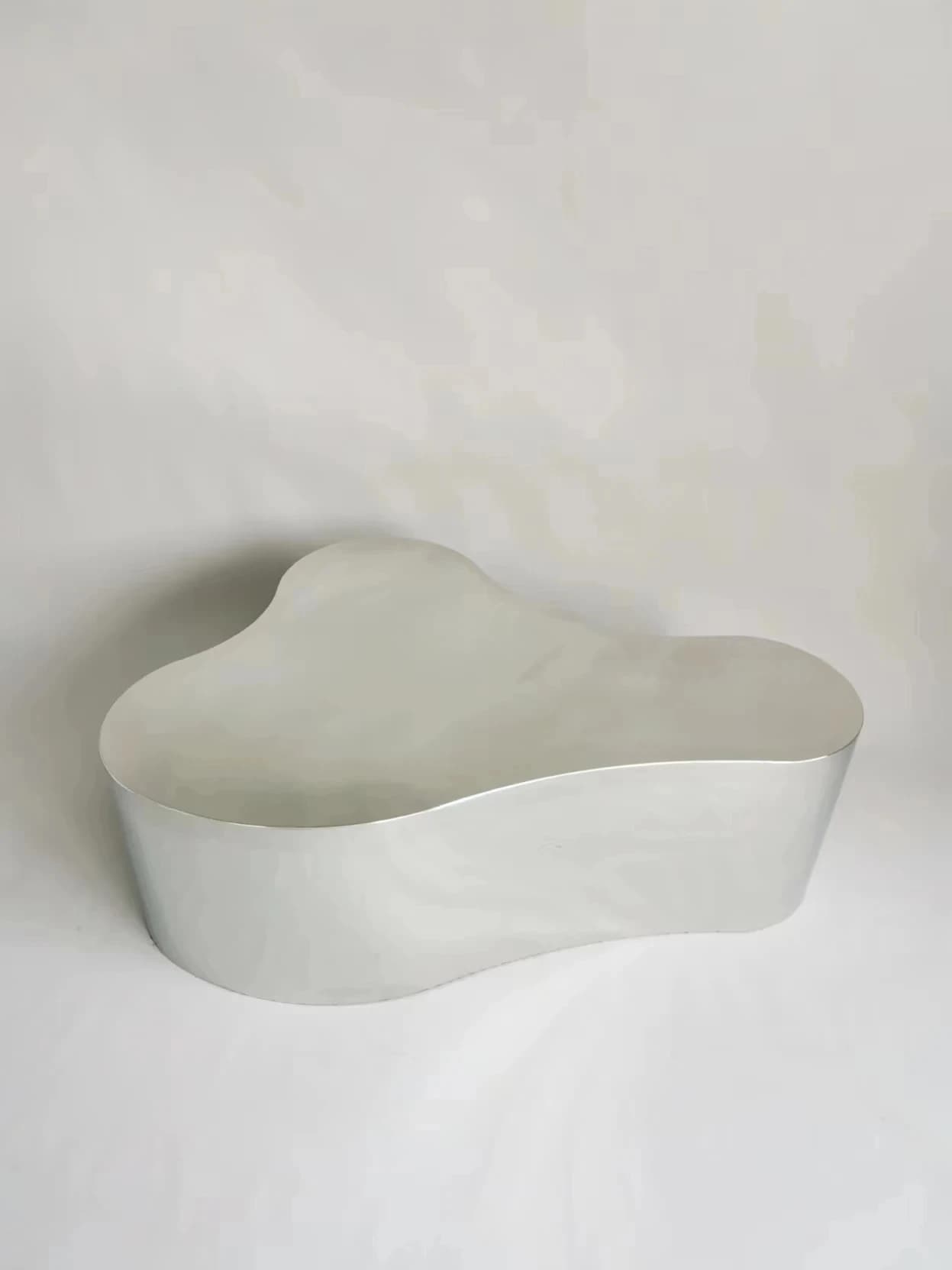 Nordic Light-Table d'affichage créative minimaliste en acier inoxydable, table basse de luxe, salon 