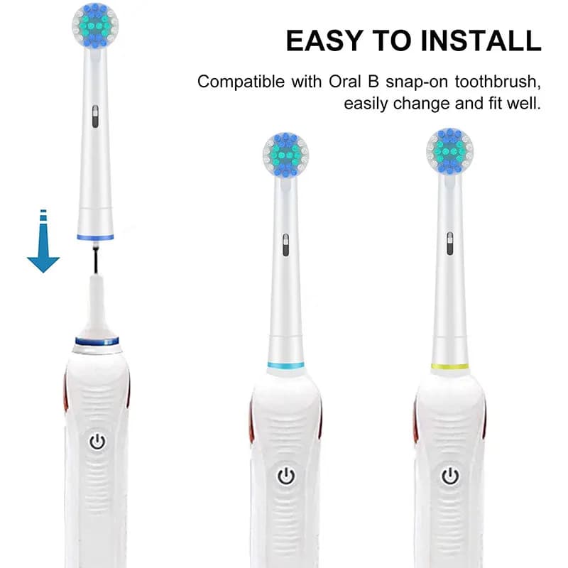 Tête de brosse à dents Compatible avec la brosse à dents électrique Oral b Braun, têtes de brosse de
