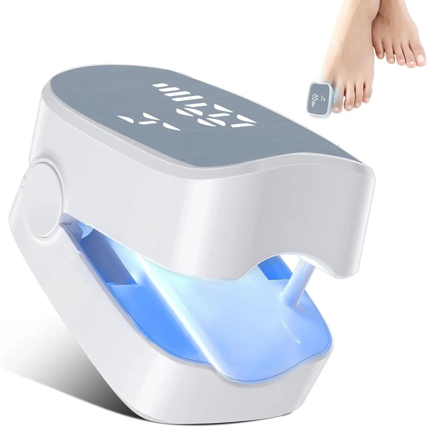 Appareil d'entretien des ongles, lampe UV à lumière bleue pour les mains et les pieds, associée à un