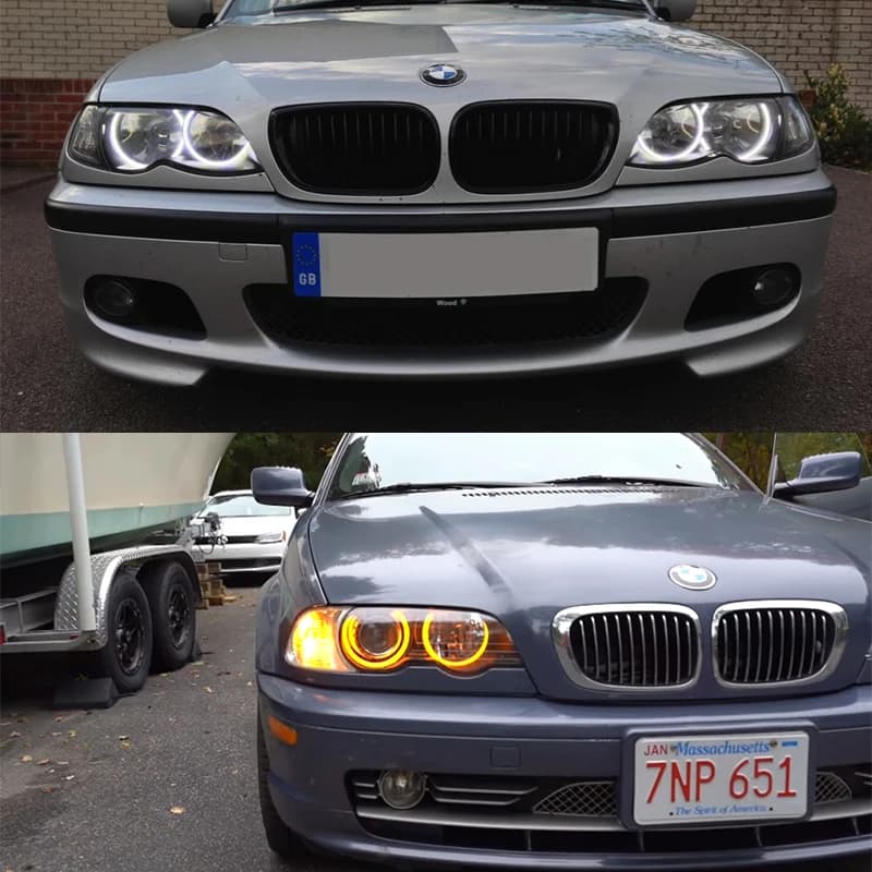 Pour BMW série 3 E46 316i 318i 320d 323i 328i 330i 325xi 330d 1998-2005 Excellent LED coton yeux d'a