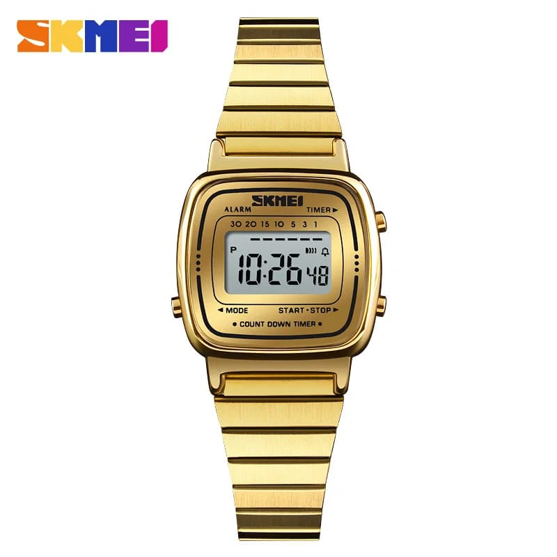 SKMEI 1901 luxe femmes montres petit cadran numérique Chrono calendrier Montre étanche dames Montre-