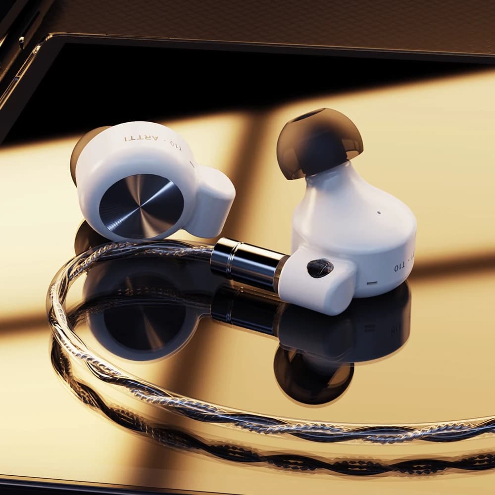 ARTTI-Écouteurs intra-auriculaires HiFi T10 et R1, moniteurs IEM filaires, pilote planaire 14.2mm, b