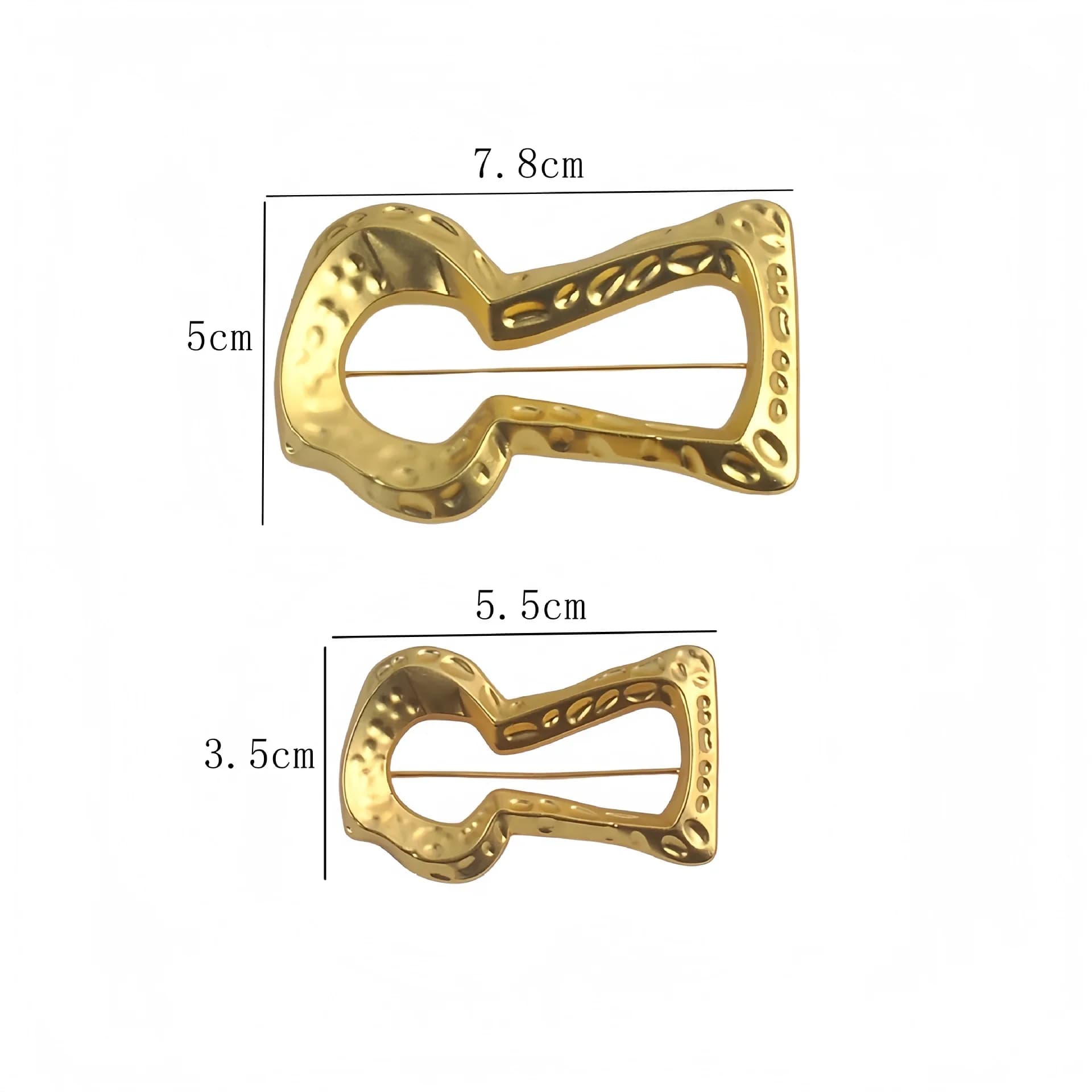 Nouvelle arrivée, grande broche en forme de trou de serrure dorée, épingle à revers tendance pour ma
