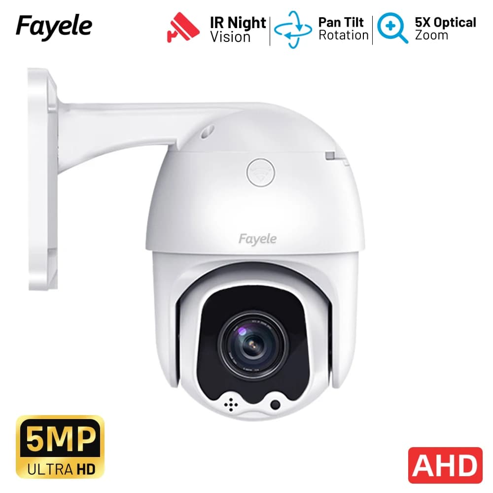 AHD 2MP 5MP MINI caméra PTZ panoramique inclinaison 5X Zoom TVI CVI CVBS 4in1 UTC coaxial RS485 PTZ 