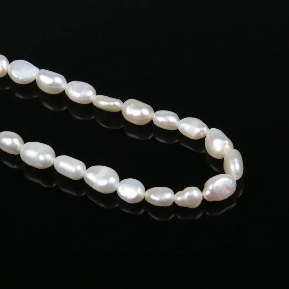 Perles d'Eau Douce Naturelles de Haute Qualité, Perforation Irrégulière, pour la Fabrication de Bijo