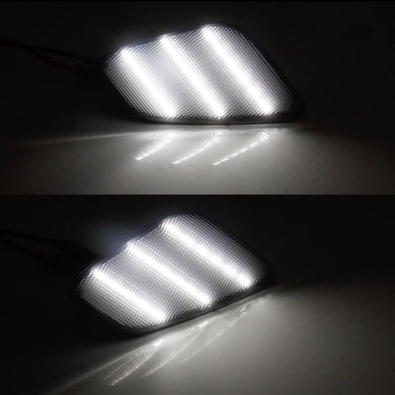 Feux de position latéraux pour Jeep Wrangler TJ, bande triple-nucléoLED ambre, clignotant, feux laté