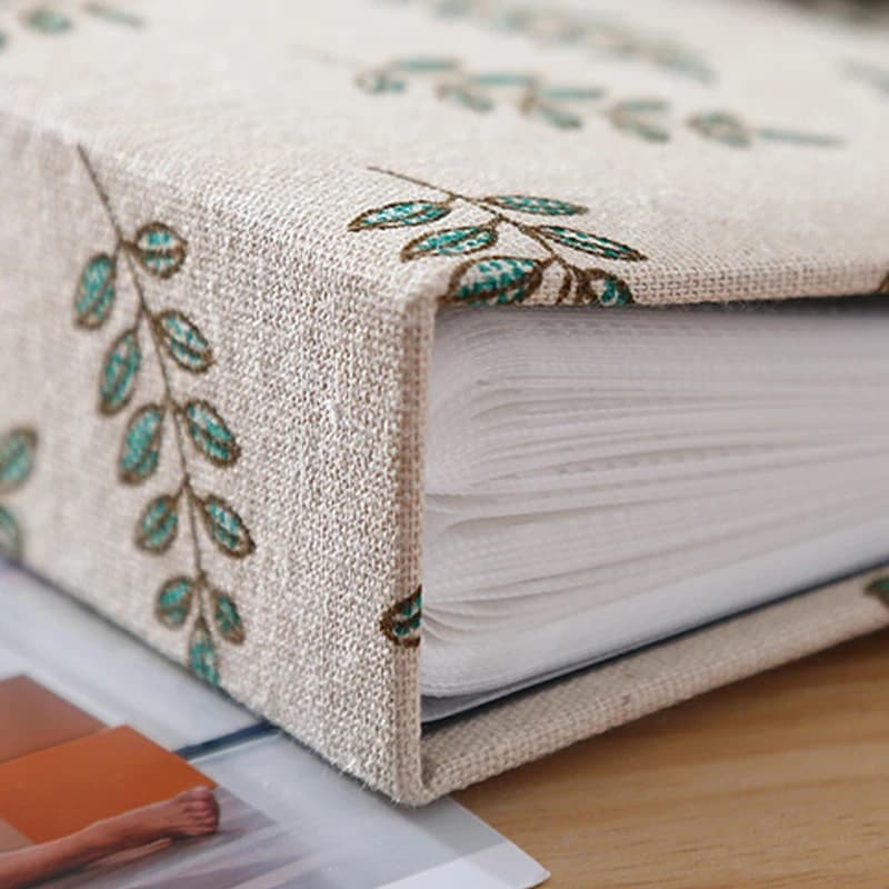 Album Photo en tissu de 6 pouces, 200 pièces, créatif, grande capacité, Type à feuilles, Album famil
