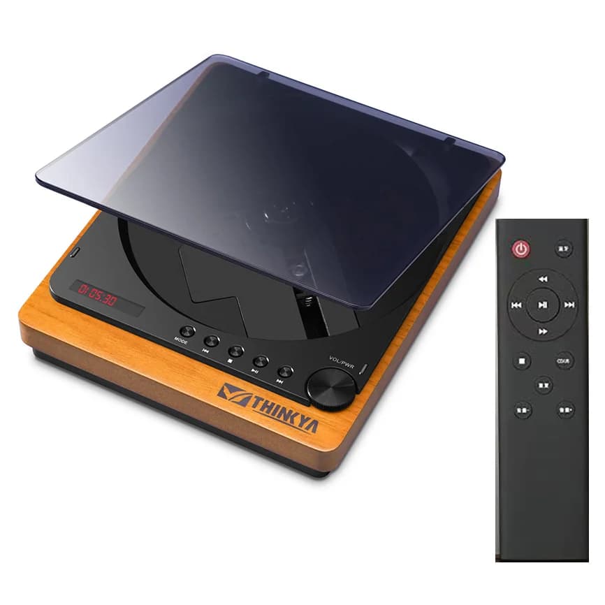 Lecteur CD HIFI en bois Bluetooth 5.1 sortie optique numérique USB lecture sans perte lecteur de mus