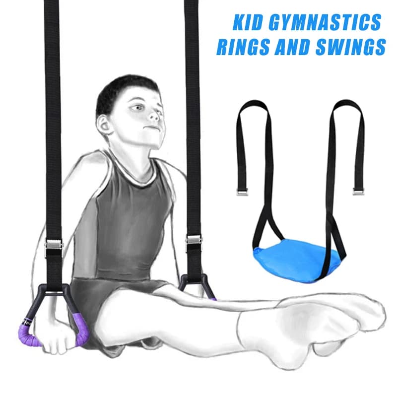 Anneaux de gymnastique jouet de Sport pour enfant anneaux de gymnastique antidérapants avec balançoi