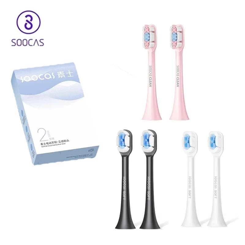 SOOCAS – têtes de brosse à dents électrique sonique originales, têtes de rechange pour brosse à dent
