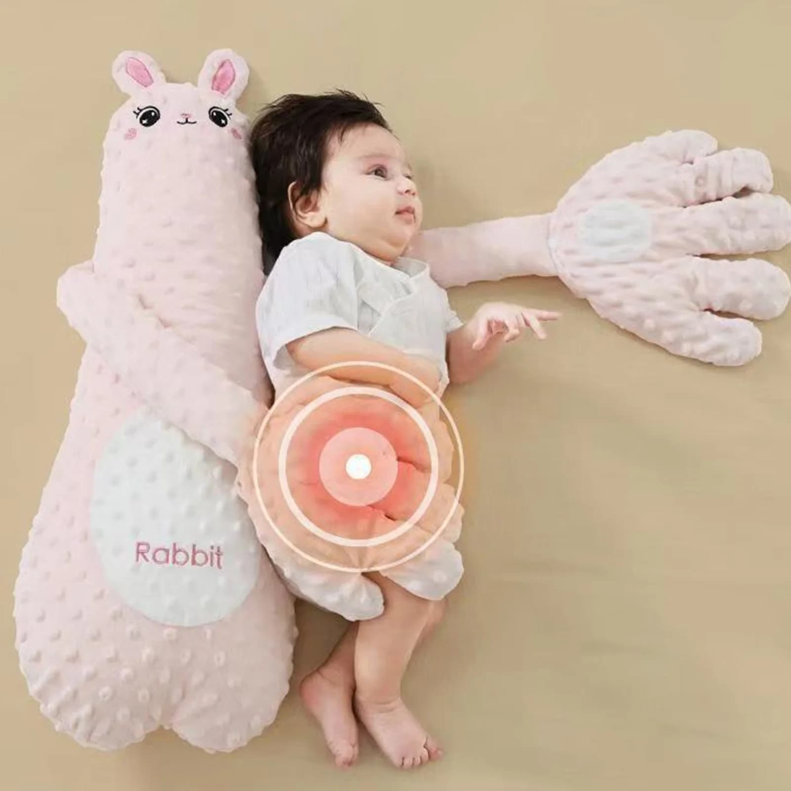 Poupée de tapotement pour bébé, avec télécommande apaisante, 3 oreillers électriques réglables pour 