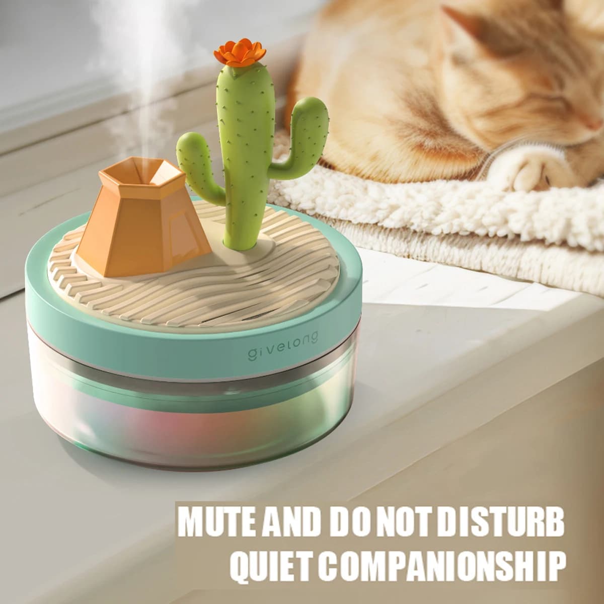 Humidificateur d'air de paysage, petit Spray d'hydratation, silencieux, pour chambre à coucher, bure