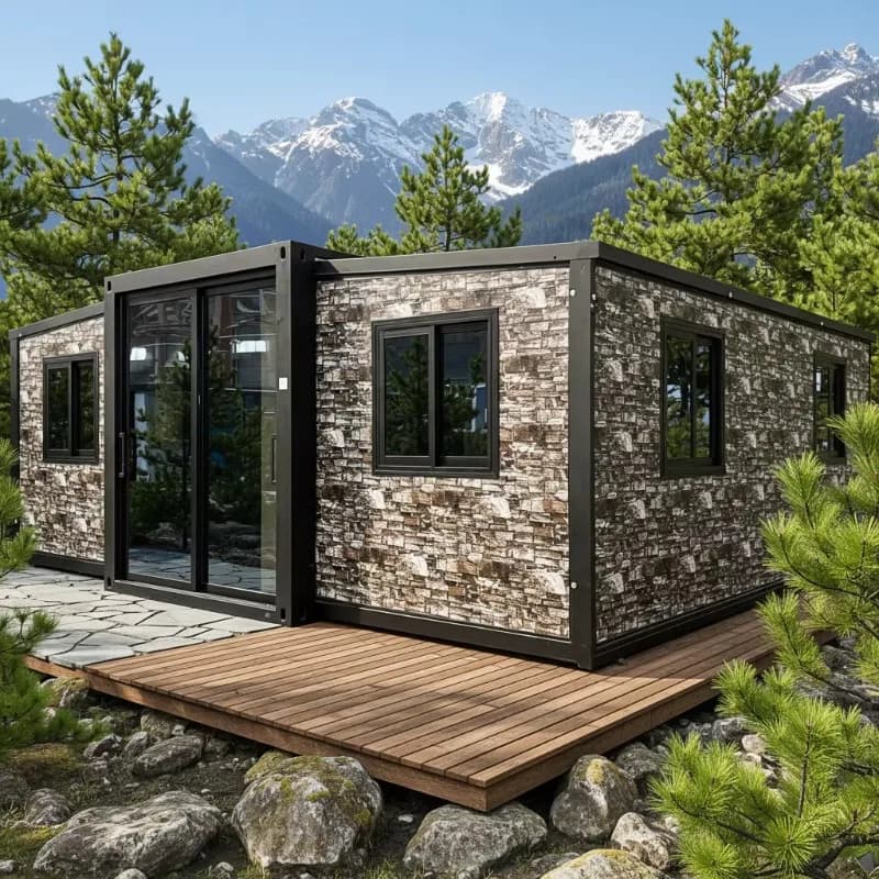 Maison Conteneur de Luxe Préfabriquée Modulaire – Design Contemporain Respirant pour Hôtel, Villa, S
