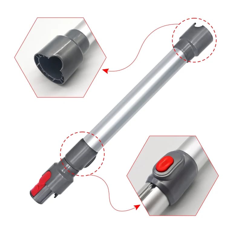 Tuyau de Tube de baguette de tige d'extension télescopique pour accessoires d'aspirateur sans fil Dy