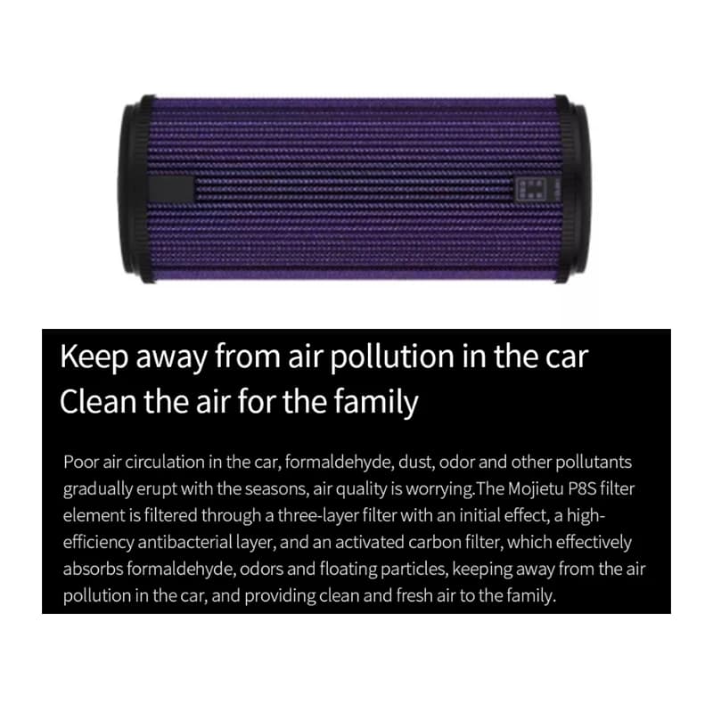 Filtres purificateur d'air pour voiture Roidmi P8S, pièces de rechange, adsorbent le formaldéhyde su