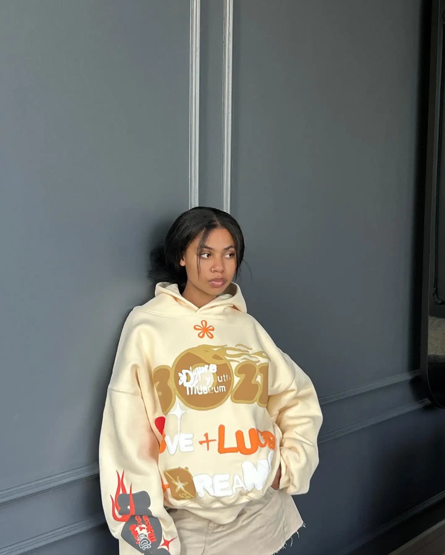 Sweats à capuche College bouffants pour femmes, lettre américaine, Y2k, Y-Sweatshirt, Goth Streetwea