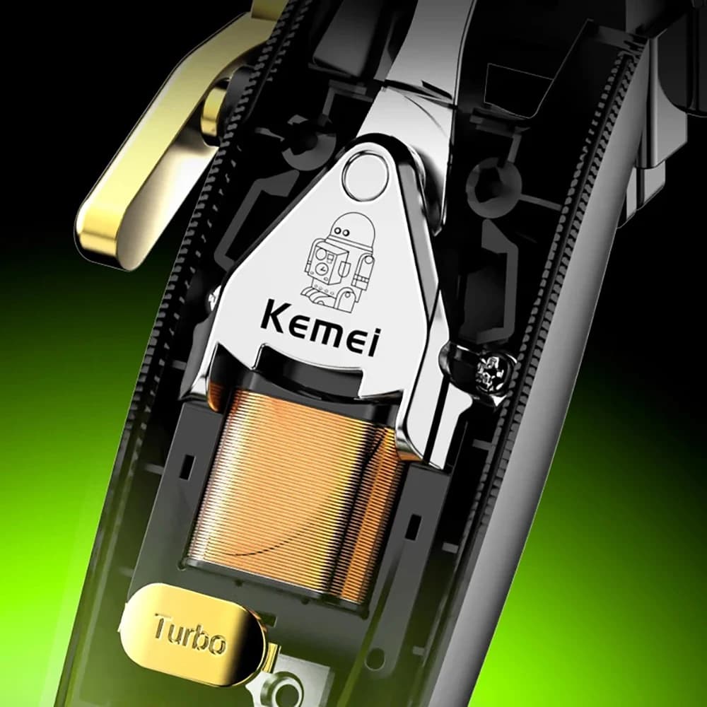 Kemei 2035-Tondeuse à cheveux professionnelle sans fil pour hommes tondeuse à moteur magnétique coup
