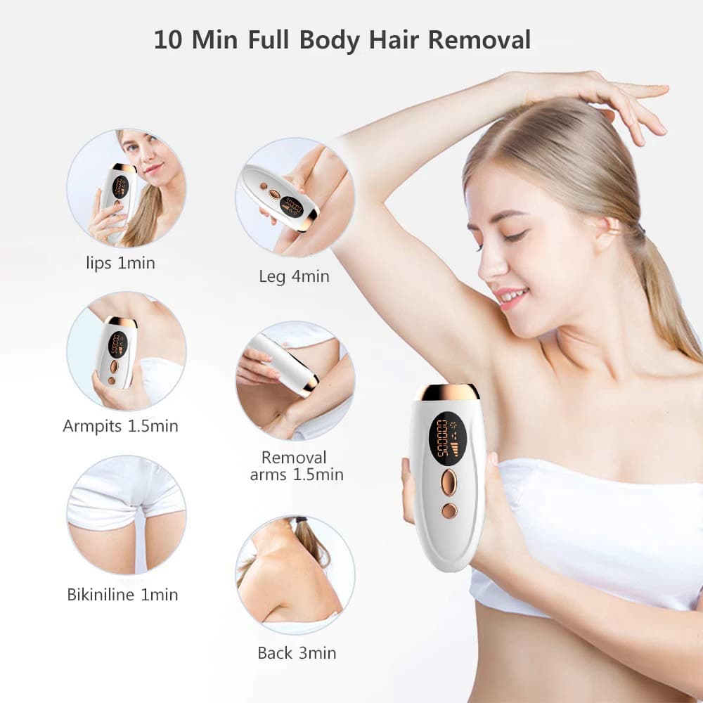 Depilador a laser ipl, remoção de pelos para mulheres, biquíni corporal, facial, 990000 flashes, per