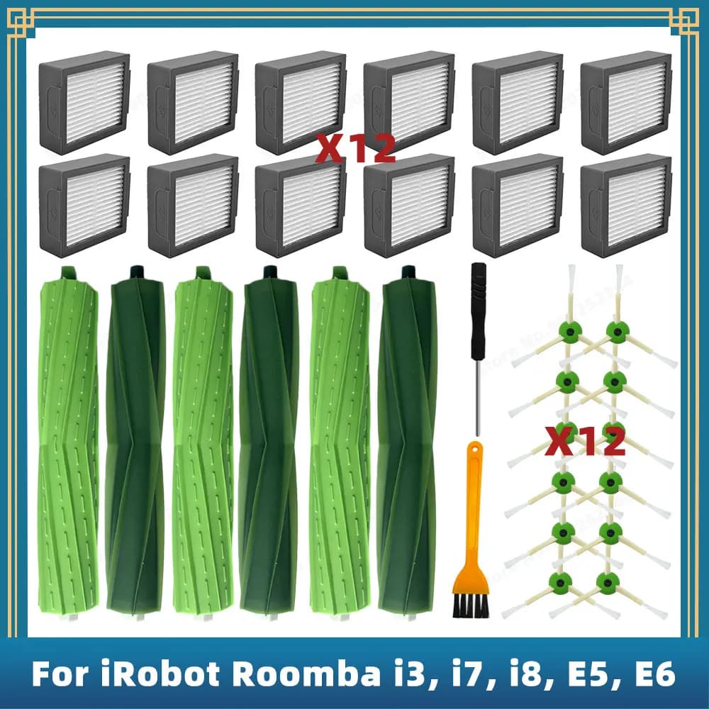 Compatible pour iRobot Roomba i1, i3, i4, i5, i6, i7, i8, E5, E6, E7, pièces de rechange, accessoire