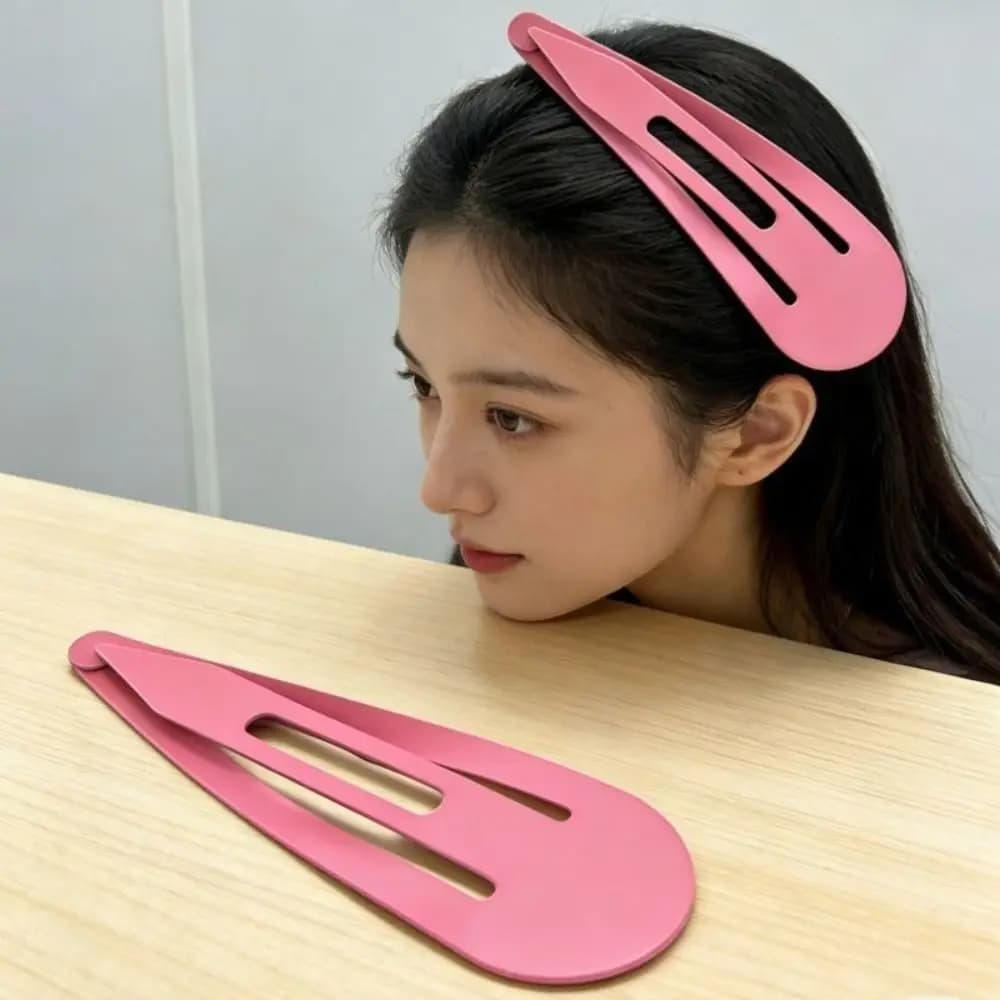 Pinces à cheveux extra-larges créatives et tendance, couleur unie, 28 cm, pour décoration de sac à d