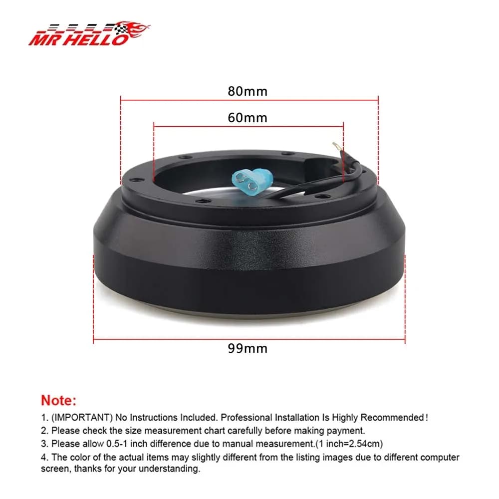 Adaptateur de volant à moyeu court pour Genesis Miata RX-7 RX-8 626 Protege Tiburon 160H