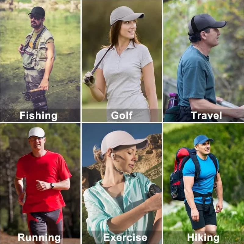 GADIEMKENSD-Casquette d'extérieur respirante pour hommes et femmes, chapeaux de soleil, crème solair