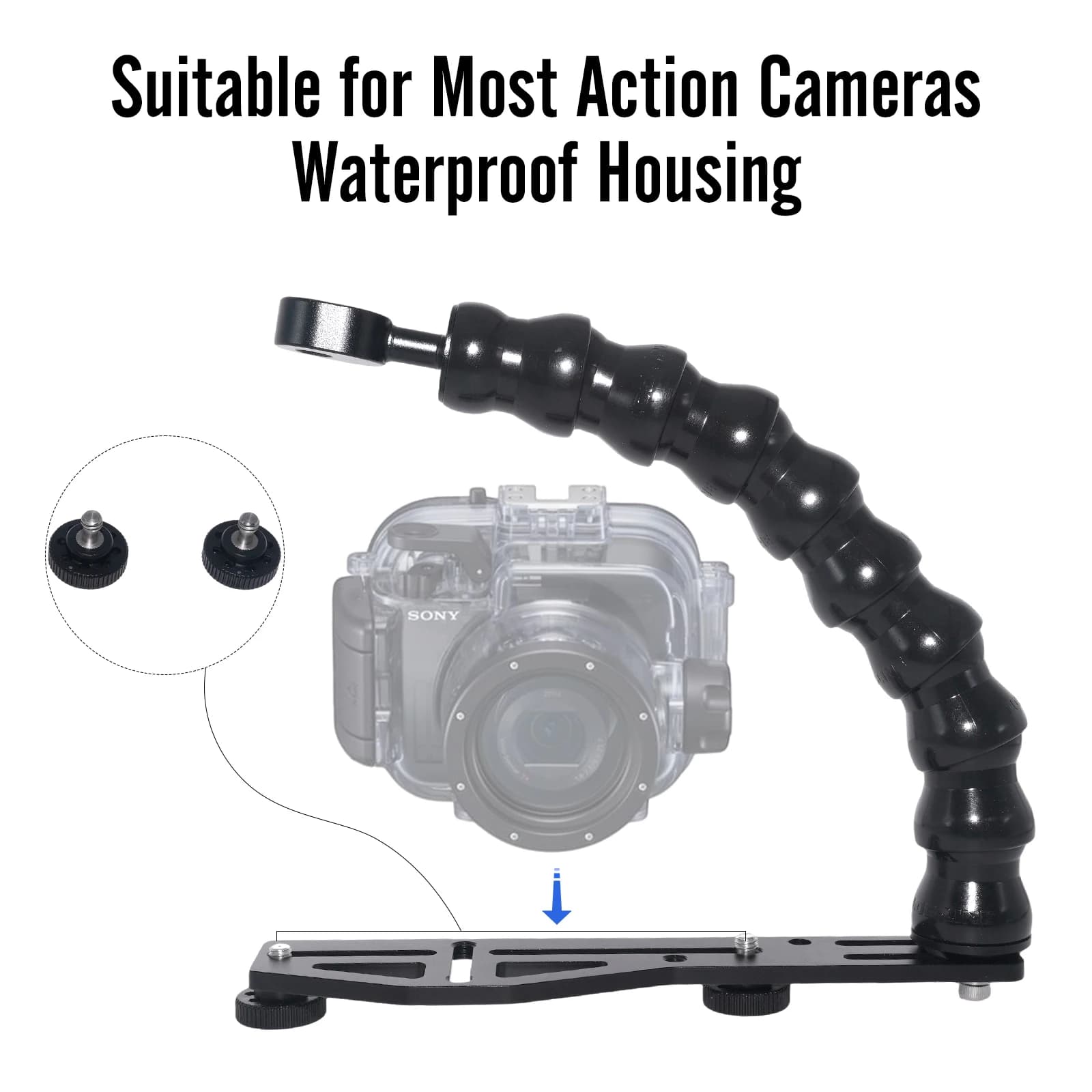 Bras flexible Aquanic AS062 pour boîtier étanche GOPRO TG7 PT-059