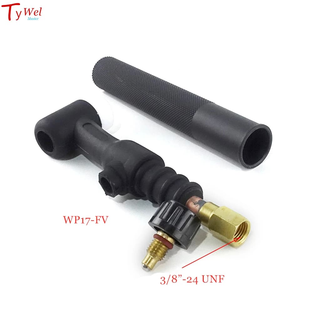 Pistolet de soudage TIG Flexible, Valve de gaz Argon WP17 150A, corps de torche TIG rotatif à tête r