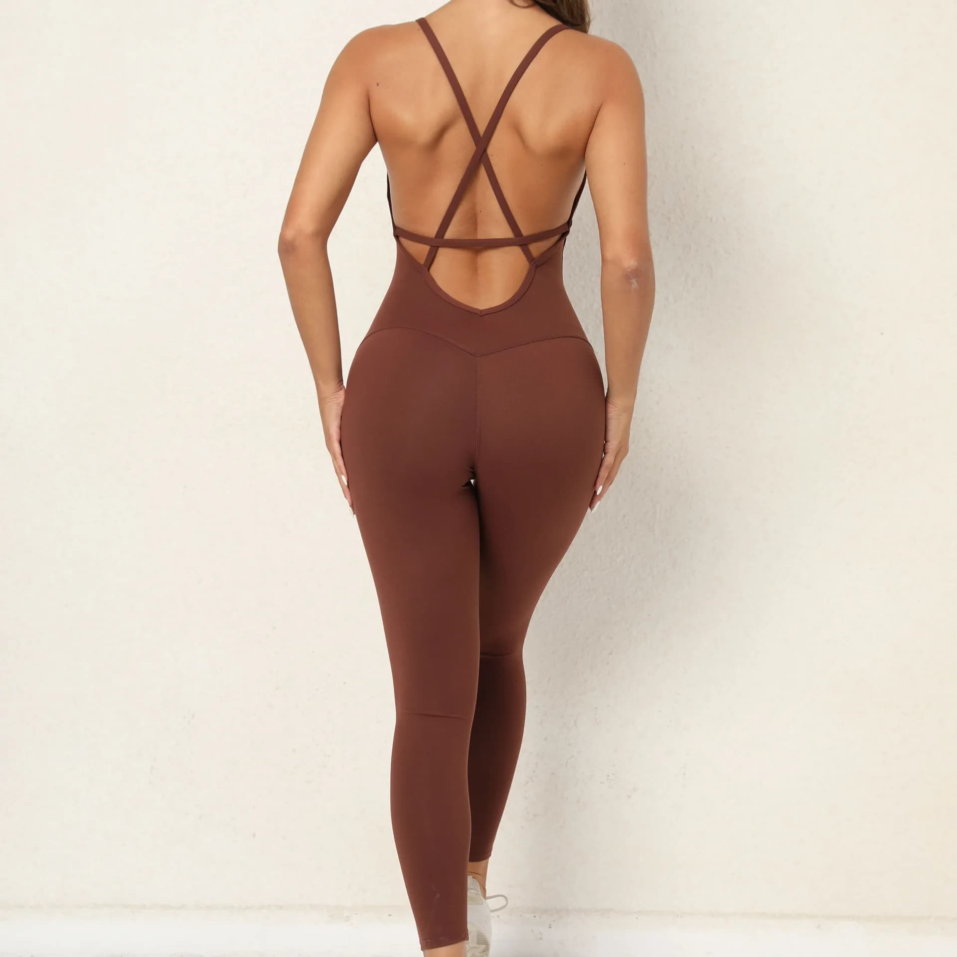 Body Fitness d'athlétisme pour femmes, combinaison femme, combinaison de Yoga une pièce dos nu, vête