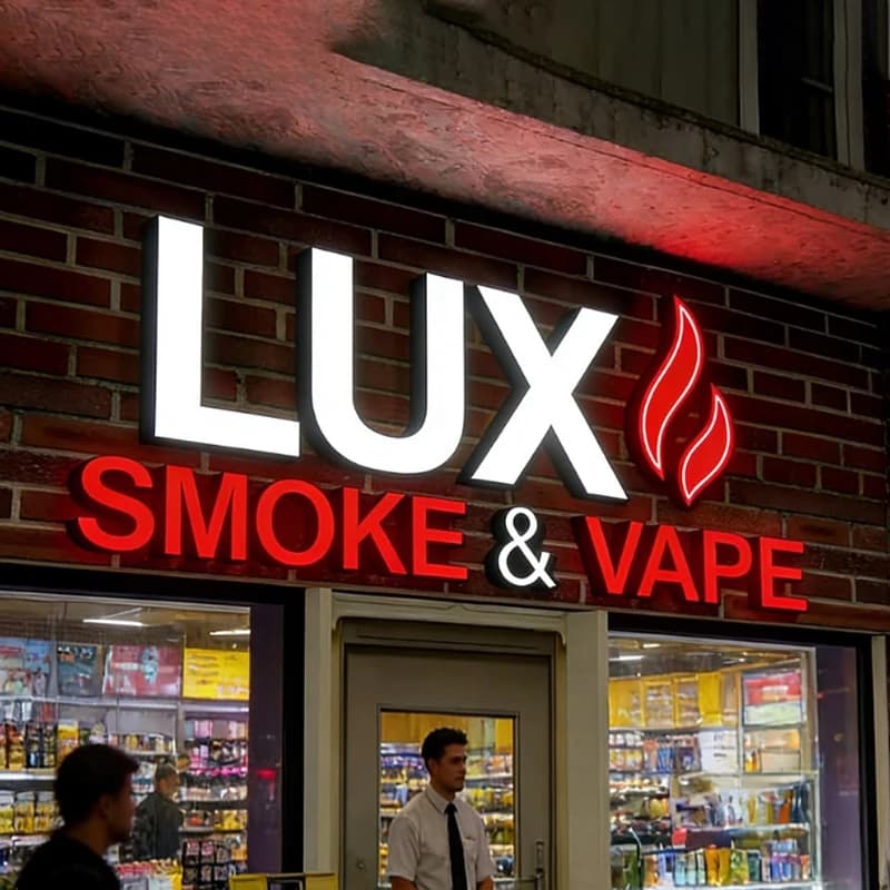Enseigne Métallique Lumineuse Personnalisée avec Logo d'Entreprise, Lettres LED pour Salon de Beauté